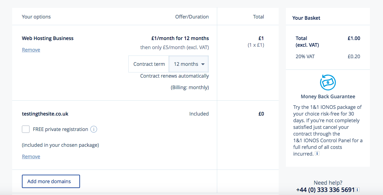 IONOS screenshot 2