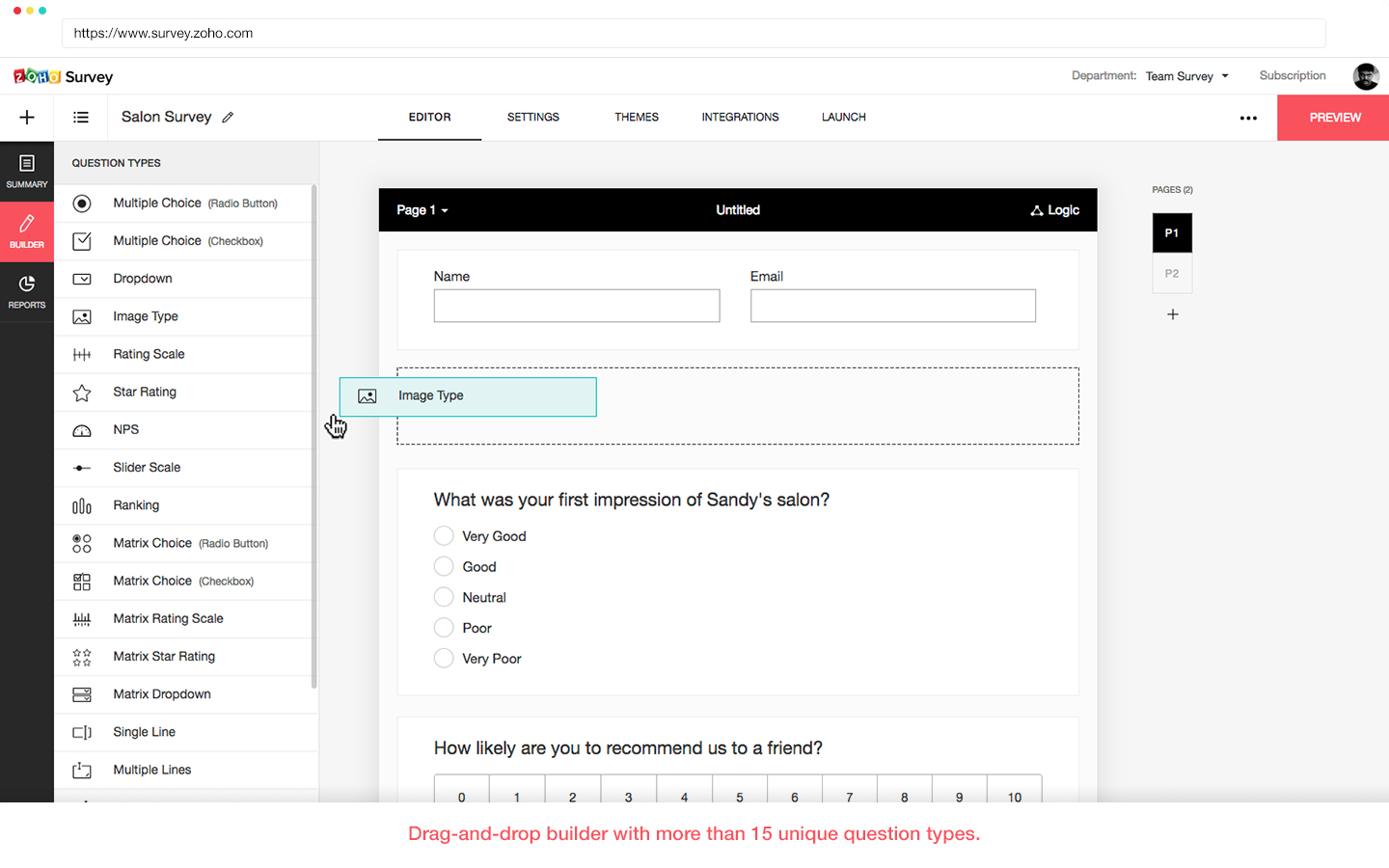 Zoho Survey screenshot 2