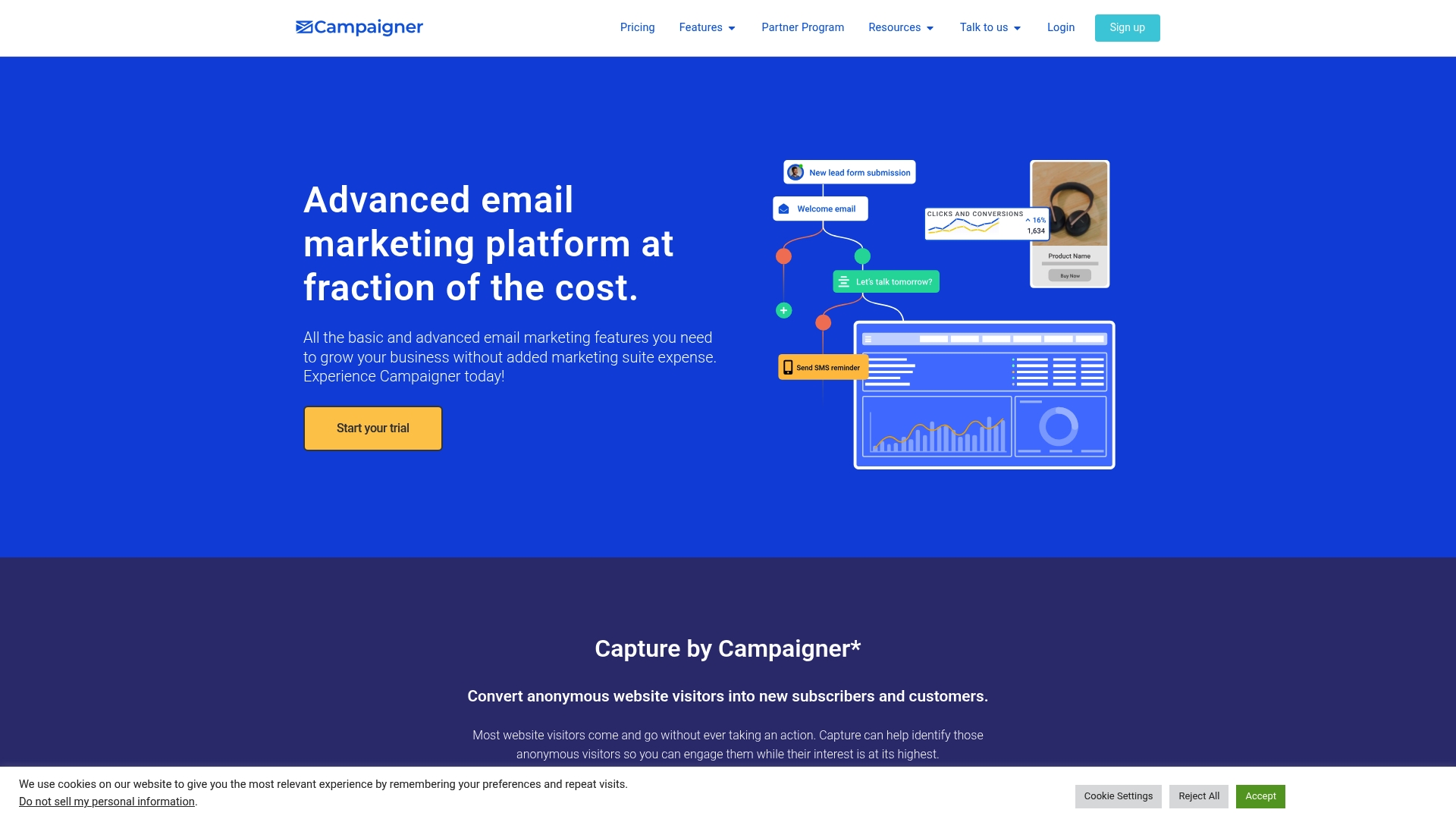 Campaigner Email - Campaigner Email Homepage