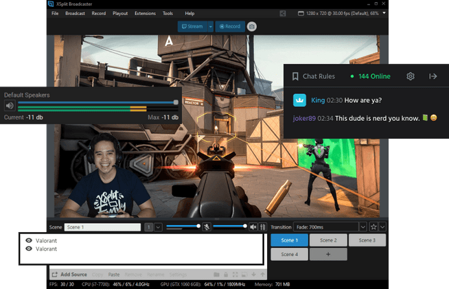 Xsplit Broadcaster screenshot 5