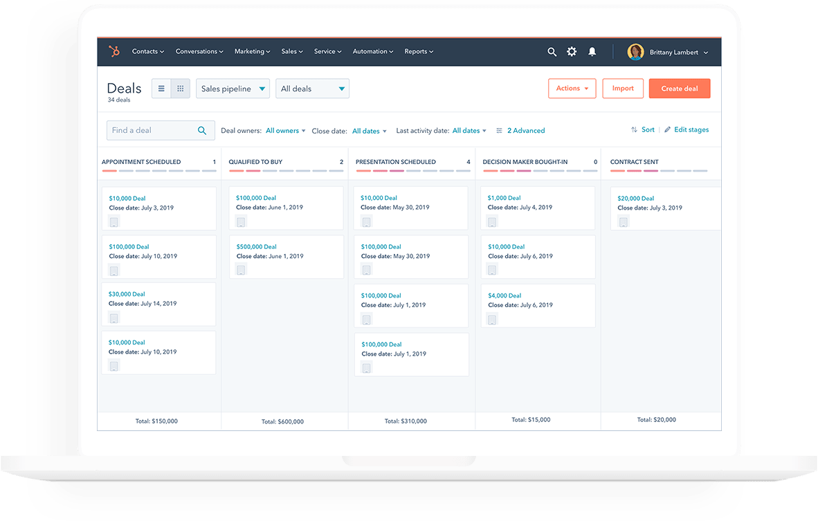 HubSpot CRM screenshot 2