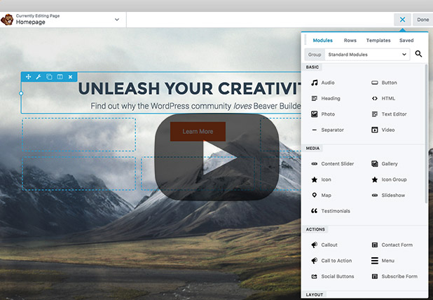 Beaver Builder screenshot 2