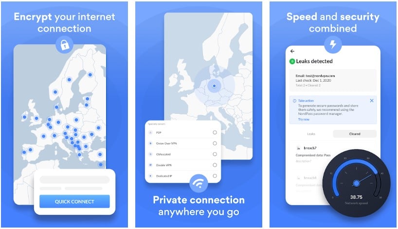 NordVPN screenshot 2