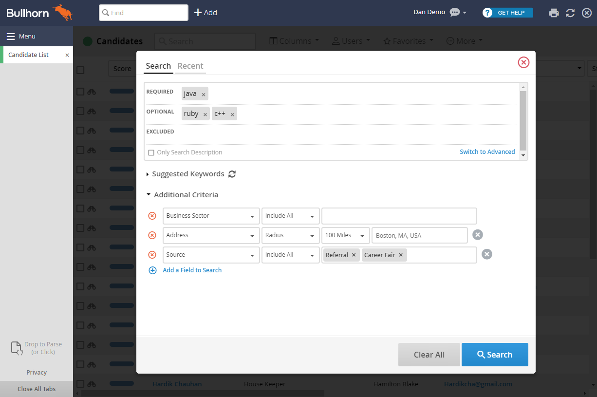 Bullhorn ATS & CRM 3