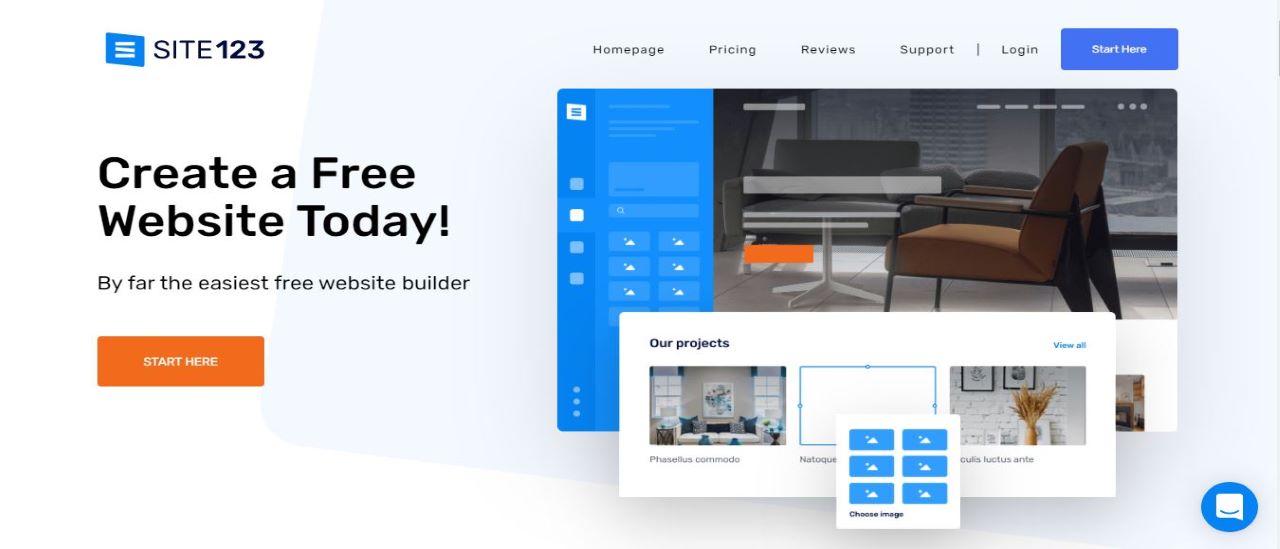 Site123 screenshot 2