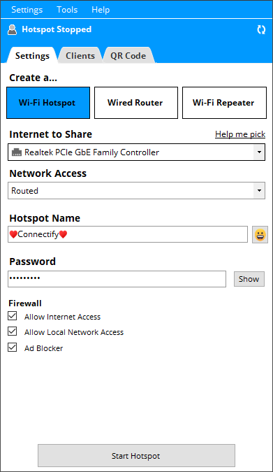 Connectify Hotspot 2