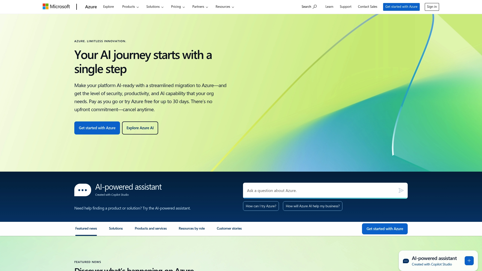 Microsoft Azure - Microsoft Azure Homepage